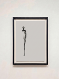 Acryl inkt op handgeschept papier – 60 x 80 cm (incl. lijst)