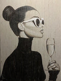 Acryl op linnen met jute – 60 x 80 cm