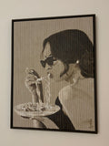 Acryl op linnen met jute - 60 x 80 cm