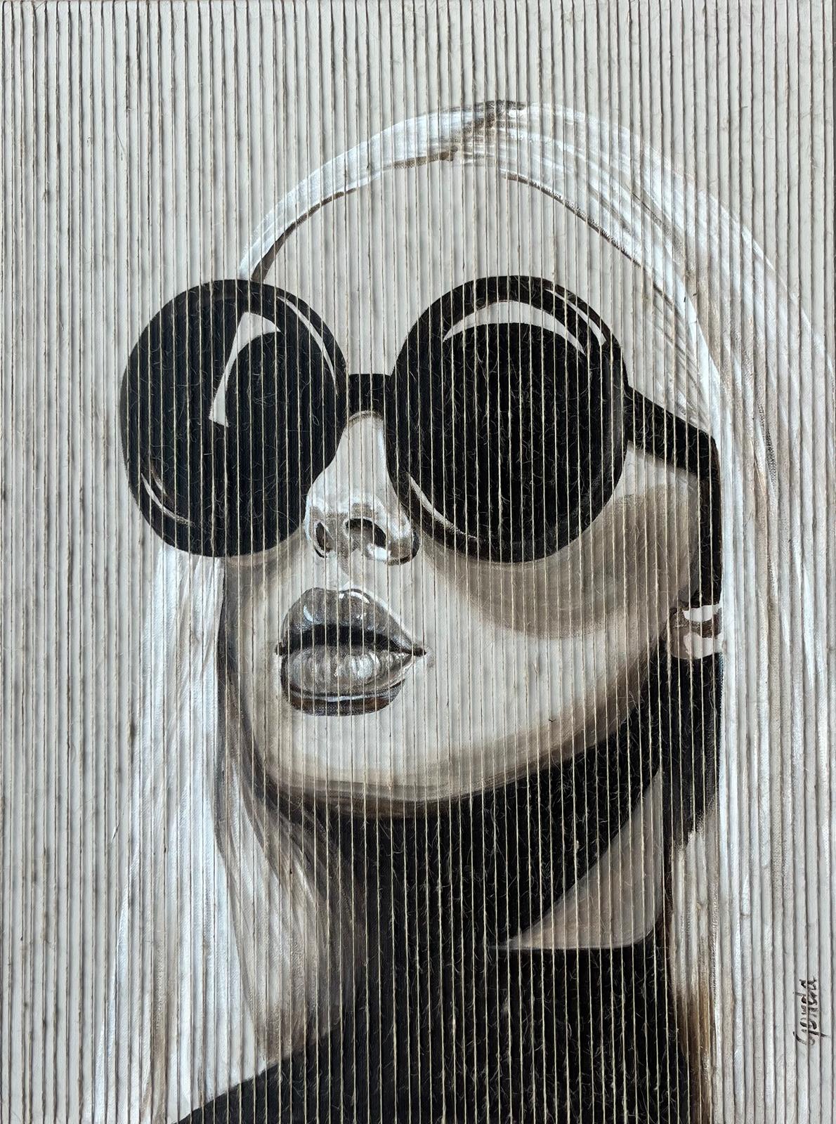 Acryl en jute op linnen | 60 cm x 80 cm