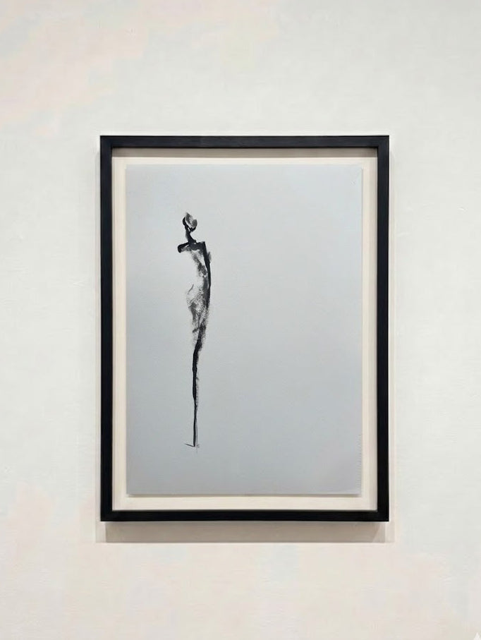 Acryl inkt op aquarelpapier – 40 x 52 cm (incl. lijst)